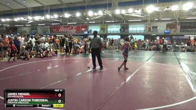 112+120 Round 2 - James Mengel, Dolphin Nation vs Justin Carson Thibodeaux, Predator Wrestling