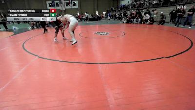 215 lbs Cons. Round 7 - Stevan Benhumea, McDonald County vs Evan Fevold, Bentonville West