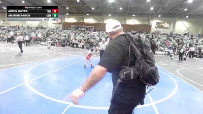 55 lbs Quarterfinal - Axton Dwyer, Truckee WC vs Amador Ramos, Corning Sharks