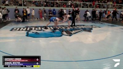 138 lbs Round 3 - Ezekiel Bolton, Interior Grappling Academy vs Anthony Crider, Soldotna Whalers Wrestling Club