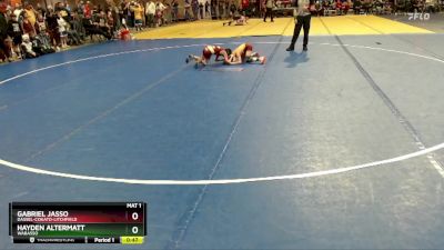 64 lbs Quarterfinal - Hayden Altermatt, Wabasso vs Gabriel Jasso, Dassel-Cokato-Litchfield