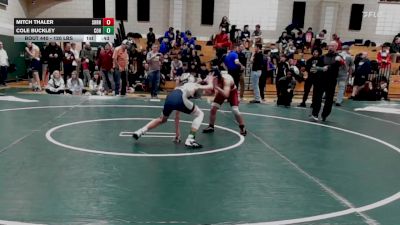 120 lbs Consi Of 8 #1 - Mitch Thaler, Sharon vs Cole Buckley, Cohasset