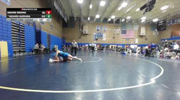 135lbs Cons. Semi - Amarie Medina, Hillsboro (Girls) vs Heaven Guevara, Cleveland (Girls)
