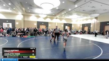 110+ Quarterfinal - Callia Martinez, Montrose Elite vs Charlotte Toone, Fremont Wrestling Club