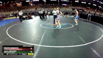 140 lbs Champ. Round 2 - Sofia Delgado, Miami Coral Park HS vs Tristin Robinson, Patriots Wrestling Club-Dothan