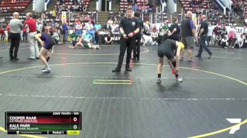 100 lbs Cons. Round 3 - Kale Parr, Three Rivers Wildcats vs Cooper Raab, U.P. Power Wrestling