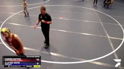 84 lbs Round 5 - Jace Evers, Pinnacle Wrestling Club vs Grayson Zirbes, Peak Wrestling Club