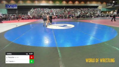 240 lbs Round Of 16 - Jada Fessler, Douglas County Grapplers Wrestling Club vs Hannah Travis, Central Linn