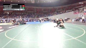 3A Boys 165 lbs Quarterfinal - Lucas Gunn, Rogue River Boys vs Gunnar Tamez, Vale Boys