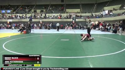 95 lbs Quarterfinal - Sirr Muckerheide, Mollitium vs Benny Block, Prescott