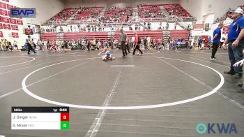 58 lbs Round Of 16 - Jonah Dinger, Newkirk Takedown Club vs Gavin Mixon, Piedmont