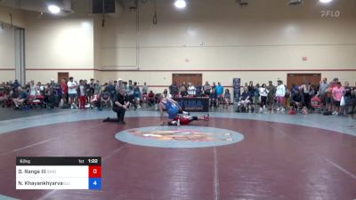62 kg Round 2 - David Range III, Ohio vs Nyamdorj Khayankhyarvaa, Illinois