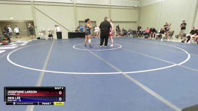 190 lbs Semis & 1st Wrestleback (8 Team) - Josephine Larson, Illinois vs Desi Lee, Ohio Red