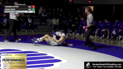 120 lbs Carmine Sipper, Caldwell vs Kevin White, Kittatinny Regional Jr/Sr
