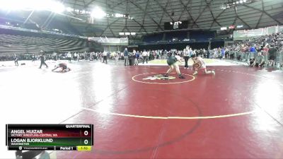 215 lbs Quarterfinal - Logan Bjorklund, Washington vs Angel Huizar, Victory Wrestling-Central WA