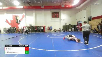 126 lbs Champ. Round 2 - Bryce Beckham, Perry Meridian vs Bryce Glaze, Red Cobra