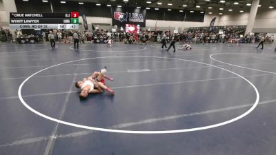 100 lbs Cons. Rd Of 32 - Wyatt Lawyer, Iowa vs Crue Hatchell, Illinois