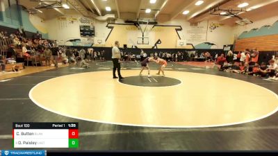 132 lbs Semifinal - Oliver Paisley, Lake Stevens vs Cael Button, Blaine