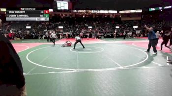 120 lbs 1st Place Match - Joey Heskett, EAG2 vs Colby Campbell, OCGA