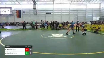 220 lbs Prelims - Levi Kovacs, Rooster Savage Black vs Jj Martinez, Lemoore WC