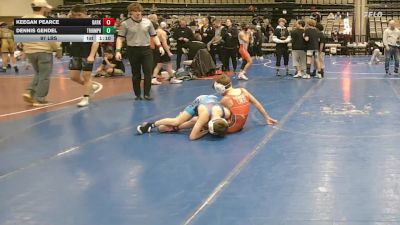 97 lbs Rr Rnd 4 - Keegan Pearce, Dark Horse - MSE vs Dennis Gendel, Triumph Blue - MSE