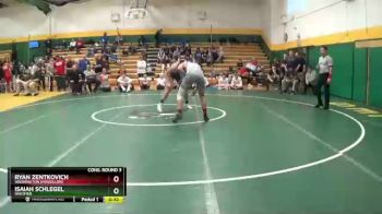 165 lbs Cons. Round 3 - Isaiah Schlegel, WHITMER vs Ryan Zentkovich, Washington (Massillon)