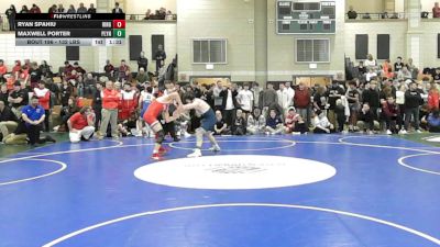 132 lbs Round Of 16 - Ryan Spahiu, Hingham vs Maxwell Porter, Plymouth North