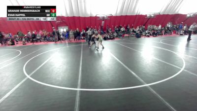 12U Boys - 86 lbs Champ. Round 1 - Graham Hemmersbach, Wisconsin vs Evan Happel, Immortal Athletics WC