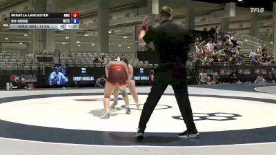 72 kg Champ. Rd Of 32 - Mikayla Lancaster, Menlo Wrestling Club vs Bo Geibe, Warrior Regional Training Center