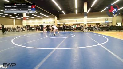 110 lbs Consolation - Ashlyn Lewis, Spartan Mat Club vs Nicole Soldevilla, Borger Wrestling Club