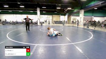 120 lbs Round Of 256 - Caleb Rivas, CA vs Garrett Johnson, WV