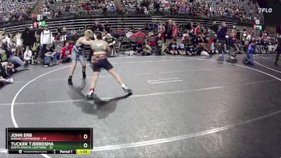 140 lbs Quarterfinals (8 Team) - John Erb, Kansas Copperhead vs Tucker Tjeerdsma, South Dakota Lightning