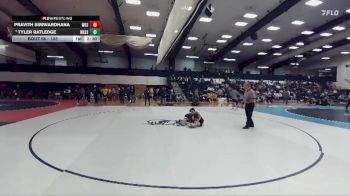 133 lbs Cons. Round 2 - Tyler Ratledge, Messiah vs Pravith Siriwardhana, Wilkes