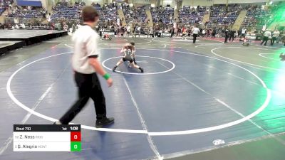 85 lbs Round Of 32 - Zanden Ness, Ridge Wrestling vs Quintin Alegria, Montrose Elite