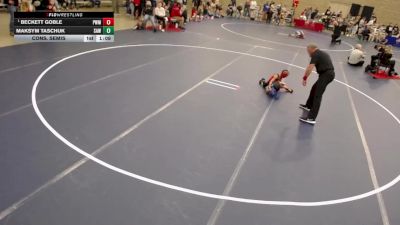 8U - B Cons. Semis - Beckett Goble, Pursuit Wrestling Minnesota vs Maksym Taschuk, Stillwater Area Wrestling