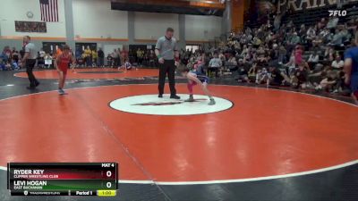 93 lbs Semifinal - Levi Hogan, East Buchanan vs Ryder Key, Clipper Wrestling Club