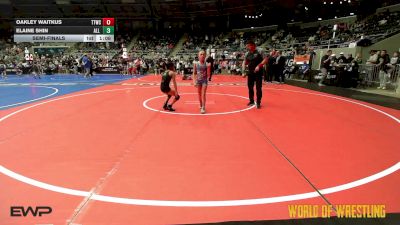60 lbs Semifinal - Oakley Waitkus, Team Tulsa Wrestling Club vs Elaine Shin, All I See Is Gold Academy