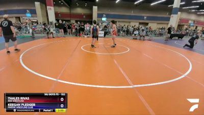 132 lbs Cons. Round 3 - Thales Rivas, Rise Wrestling vs Keegan Pledger, Finesse Wrestling Club