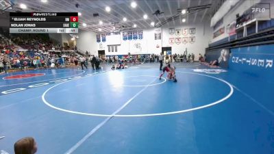 85 lbs Champ. Round 1 - Elijah Reynolds, Dean Morgan vs Nolan Jonas, Sage Valley Jr High