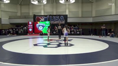 49 lbs 1st Place Match - Nayelli Romero, Salem Elite Mat Club vs Maya Blower, M3 Wrestling Academy