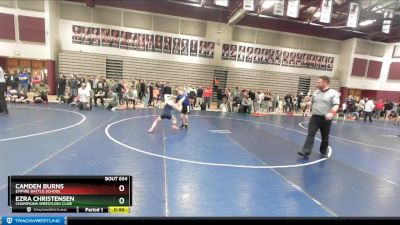 65 lbs Quarterfinal - Ezra Christensen, Champions Wrestling Club vs Camden Burns, Empire Battle School