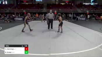 89 lbs Semifinal - August Hennings, Jr Titans vs Braigan Dinkel, Russell WC