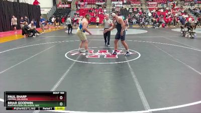 285 lbs Cons. Round 2 - Briar Goodwin, Northeastern Oklahoma A&M vs Paul Sharp, Central Oklahoma