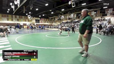 113 lbs Cons. Round 2 - Michael Vergara-Murillo, Temecula Valley vs Patrick Leffard, Chaparral