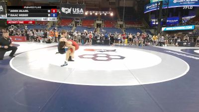 120 lbs Champ. Rd Of 32 - Aiden Jalajel, OK vs Isaac Weber, WI