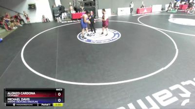 125 lbs Cons. Round 2 - Alonzo Cardona, California vs Michael Davis, Ground Creatures Wrestling