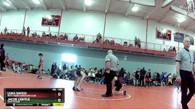 150 lbs Cons. Round 2 - Luka Savich, Rick Larsen Wrestling Club vs Jacob Lightle, Unattached