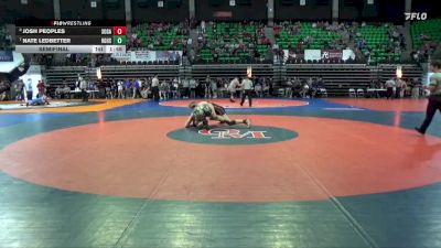 6A 190 lbs Semifinal - Josh Peoples, Southside Gadsden vs Nate Ledbetter, Hazel Green HS