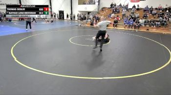 174 lbs Champ. Round 1 - Nathan Lenz-Messman, Wisconsin-Oshkosh vs Thomas Seglio, Huntingdon