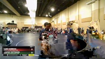 82 lbs Round 2 - Jasper Mattinson, Bear River Wrestling Club vs Luke Gabbitas, Uintah Jr High Wrestling